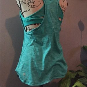 Lululemon Workout Tank with attached Sports Bra